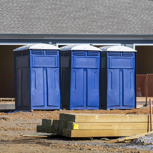 how do you dispose of waste after the portable restrooms have been emptied in Pep